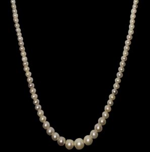 Japanese Akoya Pear Necklace -Estate Piece (Antique)